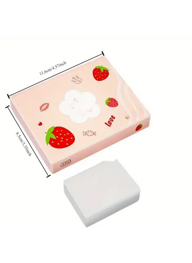 Peach You Like 5 Ply Tissues Soft Thick Portable With Strawberry Cloud Design - Image 4